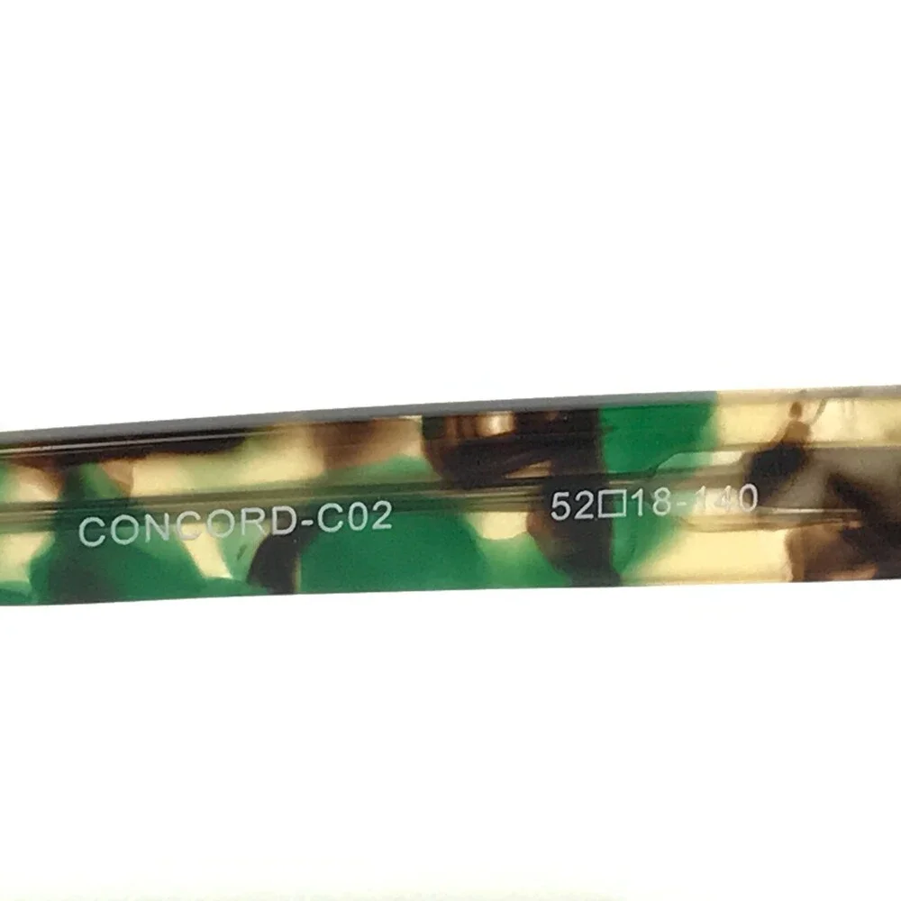 Public Eyeworks Eyeglasses Frames CONCORD-C02 Green Tortoise Square 52-18-140